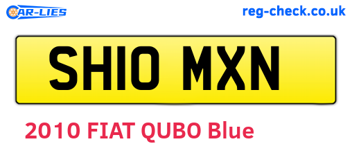 SH10MXN are the vehicle registration plates.