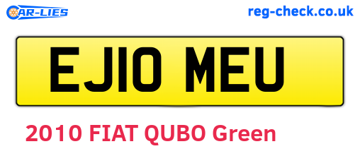 EJ10MEU are the vehicle registration plates.