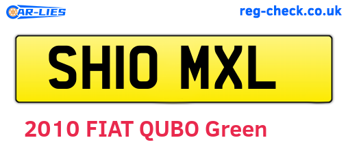 SH10MXL are the vehicle registration plates.