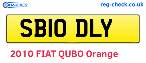 SB10DLY are the vehicle registration plates.
