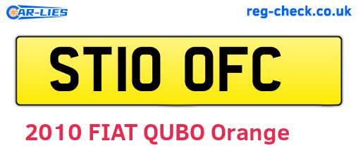 ST10OFC are the vehicle registration plates.