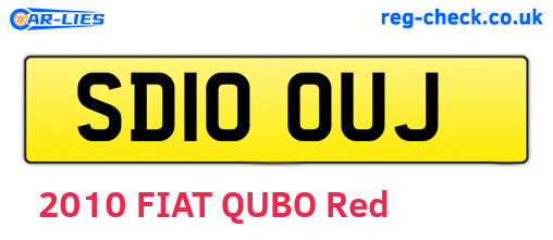 SD10OUJ are the vehicle registration plates.