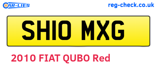 SH10MXG are the vehicle registration plates.