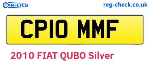CP10MMF are the vehicle registration plates.