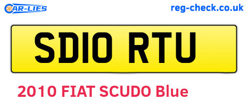 SD10RTU are the vehicle registration plates.