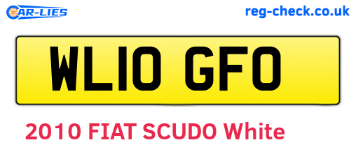 WL10GFO are the vehicle registration plates.