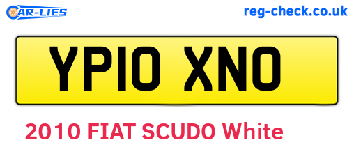 YP10XNO are the vehicle registration plates.