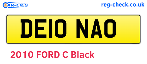 DE10NAO are the vehicle registration plates.