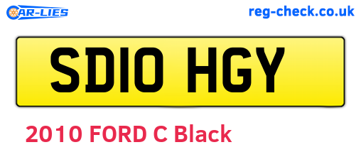 SD10HGY are the vehicle registration plates.