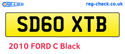 SD60XTB are the vehicle registration plates.