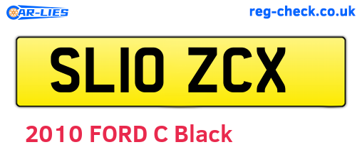 SL10ZCX are the vehicle registration plates.