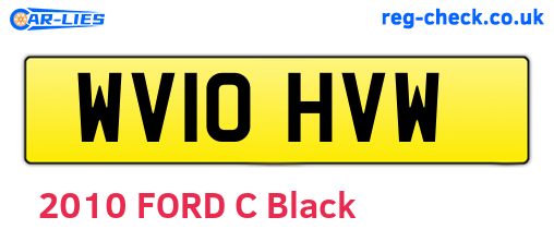 WV10HVW are the vehicle registration plates.