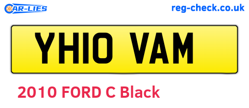 YH10VAM are the vehicle registration plates.