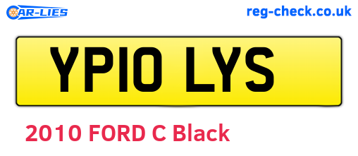 YP10LYS are the vehicle registration plates.