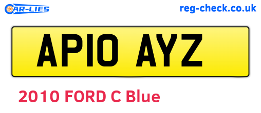 AP10AYZ are the vehicle registration plates.