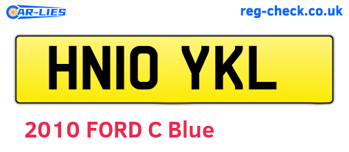 HN10YKL are the vehicle registration plates.