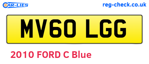MV60LGG are the vehicle registration plates.