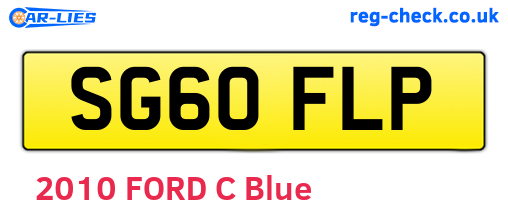 SG60FLP are the vehicle registration plates.