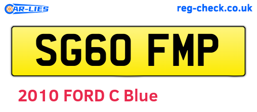 SG60FMP are the vehicle registration plates.