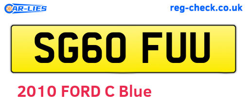 SG60FUU are the vehicle registration plates.