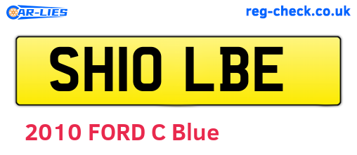 SH10LBE are the vehicle registration plates.