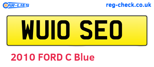 WU10SEO are the vehicle registration plates.