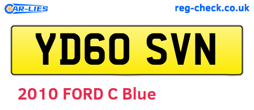 YD60SVN are the vehicle registration plates.