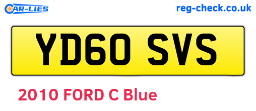 YD60SVS are the vehicle registration plates.