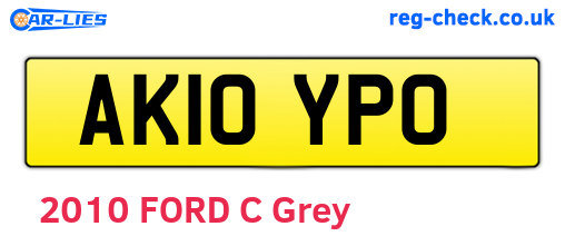 AK10YPO are the vehicle registration plates.