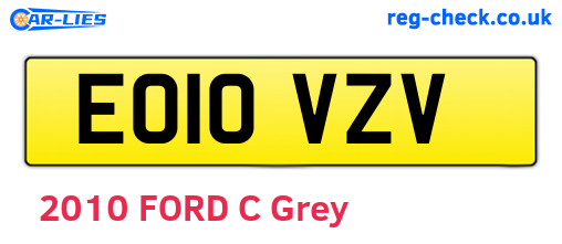 EO10VZV are the vehicle registration plates.