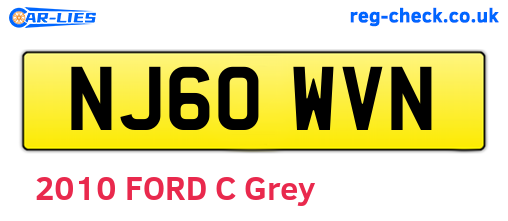 NJ60WVN are the vehicle registration plates.
