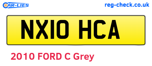 NX10HCA are the vehicle registration plates.