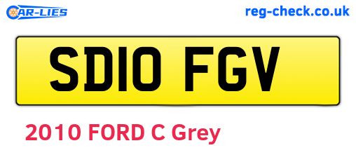 SD10FGV are the vehicle registration plates.