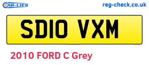 SD10VXM are the vehicle registration plates.