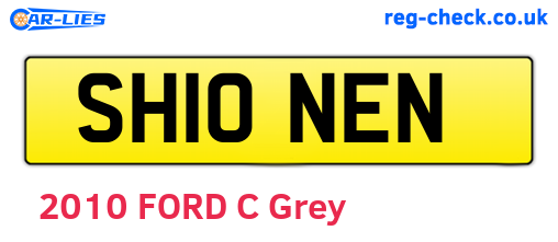 SH10NEN are the vehicle registration plates.