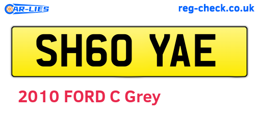 SH60YAE are the vehicle registration plates.