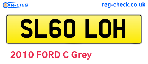 SL60LOH are the vehicle registration plates.