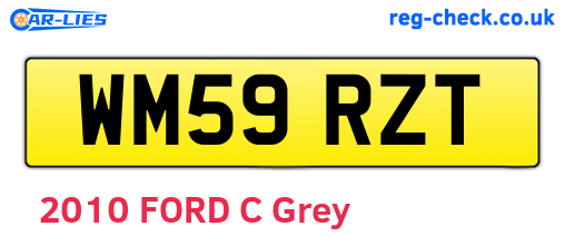 WM59RZT are the vehicle registration plates.