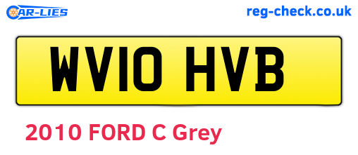 WV10HVB are the vehicle registration plates.