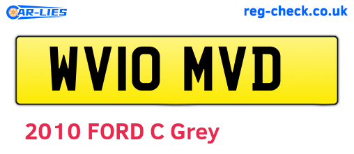 WV10MVD are the vehicle registration plates.