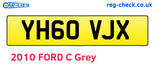 YH60VJX are the vehicle registration plates.
