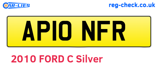 AP10NFR are the vehicle registration plates.