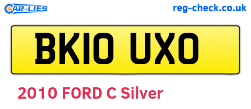 BK10UXO are the vehicle registration plates.