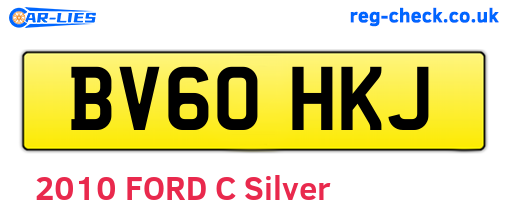 BV60HKJ are the vehicle registration plates.