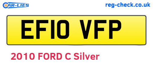 EF10VFP are the vehicle registration plates.
