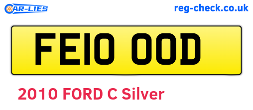 FE10OOD are the vehicle registration plates.