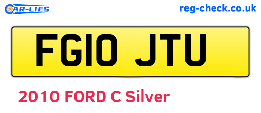 FG10JTU are the vehicle registration plates.