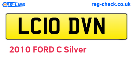 LC10DVN are the vehicle registration plates.