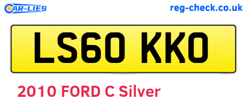 LS60KKO are the vehicle registration plates.
