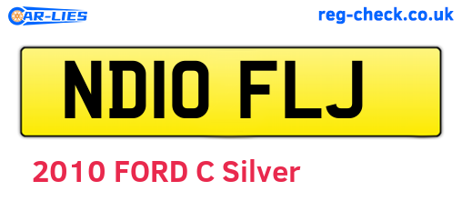 ND10FLJ are the vehicle registration plates.